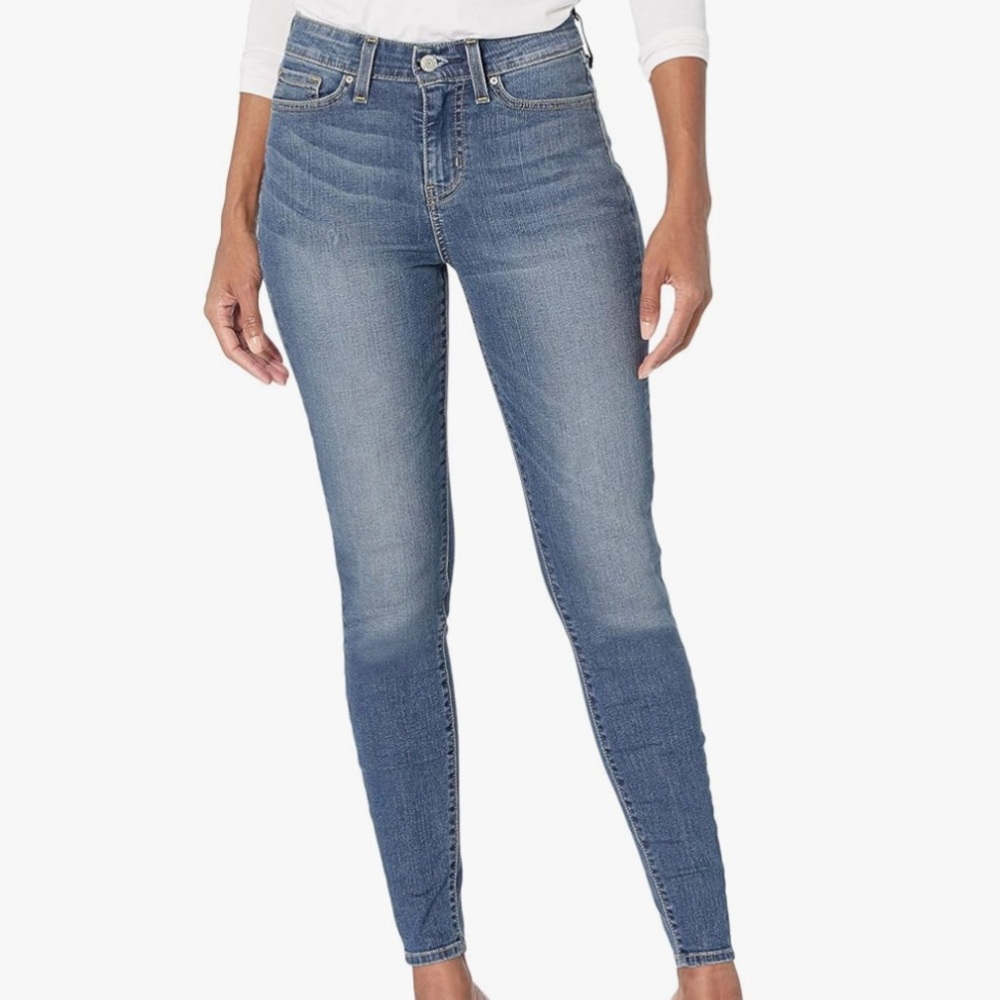 Signature Gold By Levi Strauss Women Plus Sz 28S Denim Mid-Rise Skinny Jeans NWT